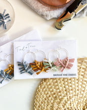 Load image into Gallery viewer, Macramé Wine Charms (Set of 4)