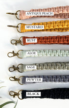 Load image into Gallery viewer, Macramé Wristlet Keychain