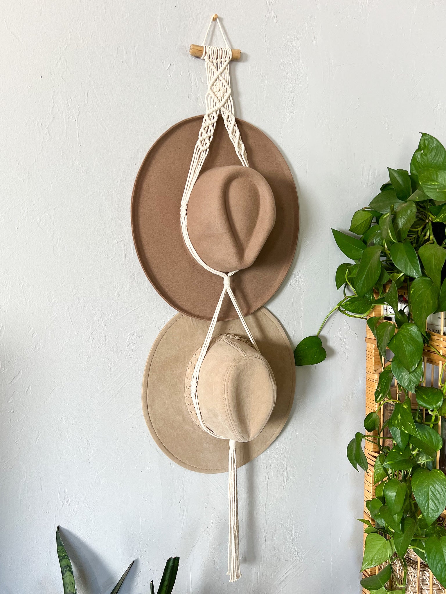 Macrame Hat Hanger – Tied + True Goods