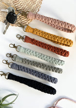 Load image into Gallery viewer, Macramé Wristlet Keychain